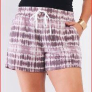 Short Set in Plum Tye Dye